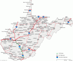 map-of-west-virginia-cities